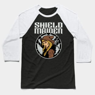 Shieldmaiden Viking Warrior Shield Maiden Baseball T-Shirt